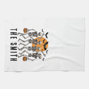 Linge De Cuisine Halloween Dancing Skeleton Dance Citrouille