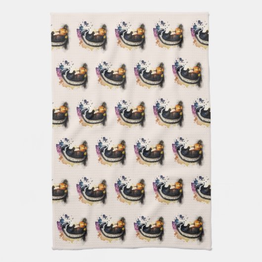 Linge De Cuisine Halloween de Skunk (Vertical)