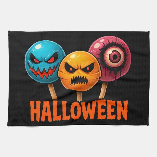 Linge De Cuisine Halloween doux et sinistre (Horizontal)