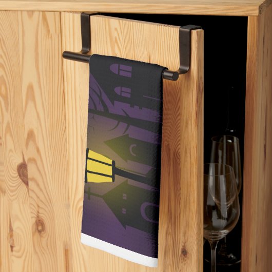 Linge De Cuisine Halloween effrayant  (Pliage en tiers)