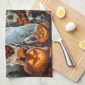 Linge De Cuisine Halloween Éffrayant (Quart Plié)