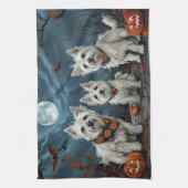 Linge De Cuisine Halloween Éffrayant West Highland (Vertical)