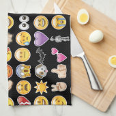 Linge De Cuisine halloween emoji (Quart Plié)