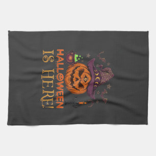 Linge De Cuisine Halloween Est Là Chapeau De Sorcière Citrouille Ch