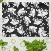 Linge De Cuisine Halloween Fantômes (Plié)