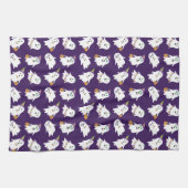 Linge De Cuisine Halloween Fantômes Tricoter Ou Traiter (Horizontal)