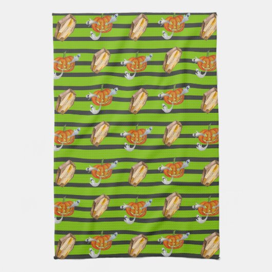 Linge De Cuisine Halloween fractionné (Vertical)