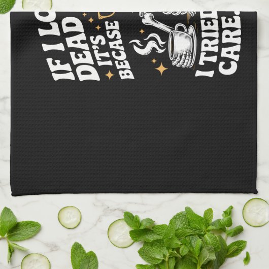Linge De Cuisine Halloween Funny Sarcastic Dead Inside (Plié)