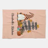 Linge De Cuisine Halloween Gnomes, Automne, Citrouille (Horizontal)