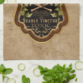 Linge De Cuisine Halloween Gothique Crâne Et Crossbones Potion De S (Plié)