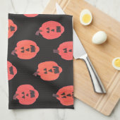 Linge De Cuisine Halloween Jack-o'-lantern (Quart Plié)
