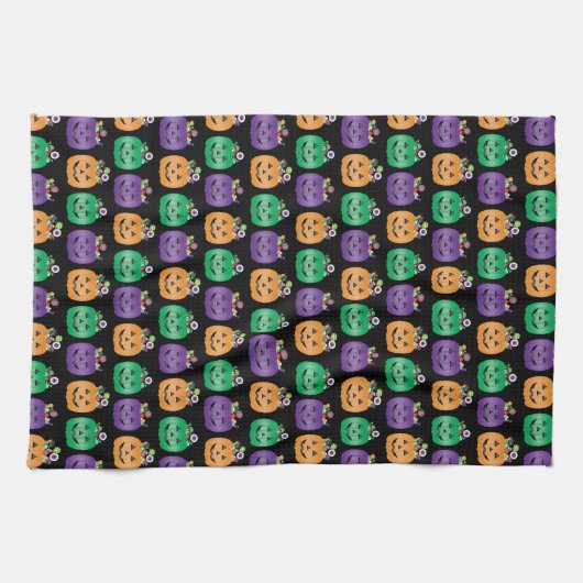 Linge De Cuisine Halloween Jack-o'-lantern Candy Pail (Horizontal)