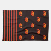 Linge De Cuisine Halloween Jack O' Lantern Orange noir cuisine (Horizontal)
