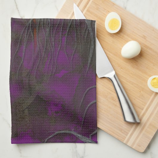 Linge De Cuisine Halloween - juste un Lil éffrayant - chiot de (Quart Plié)
