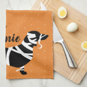 Linge De Cuisine Halloween Mummy Dachshund Joyeux Halloweenie (Quart Plié)