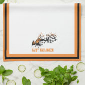 Linge De Cuisine Halloween/octobre/automne/arbre citrouille (Plié)