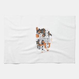 Linge De Cuisine halloween pour chat mignon petit chat squelette fa