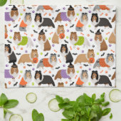 Linge De Cuisine Halloween Shetland Sheepdog Shelty (Plié)