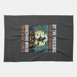 Linge De Cuisine Halloween Sorcière Méchante Citrouille Vintage