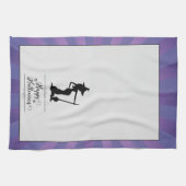 Linge De Cuisine Halloween sorcière violette Starburst (Horizontal)