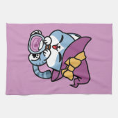 Linge De Cuisine Halloween Tabby Cat – Witch Hat & Potion Art (Horizontal)