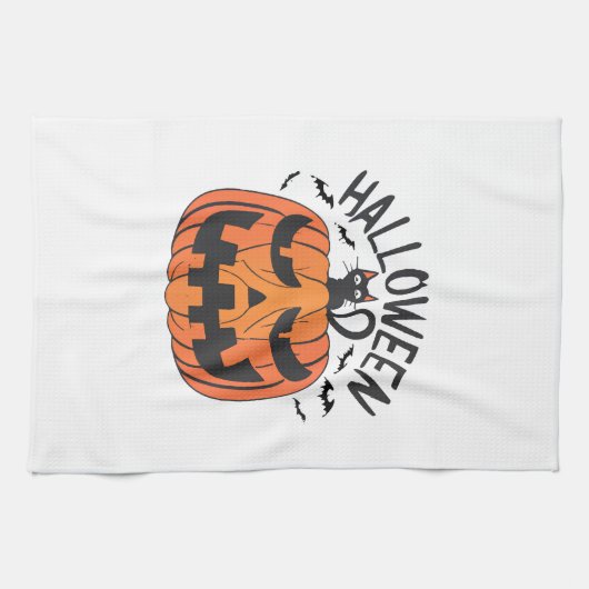 Linge De Cuisine Halloween vintage (Horizontal)