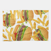 Linge De Cuisine Hamburgers & Frites (Horizontal)