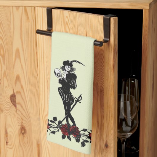 Linge De Cuisine Hamlet Le Barde Vert Citron  (Pliage en tiers)