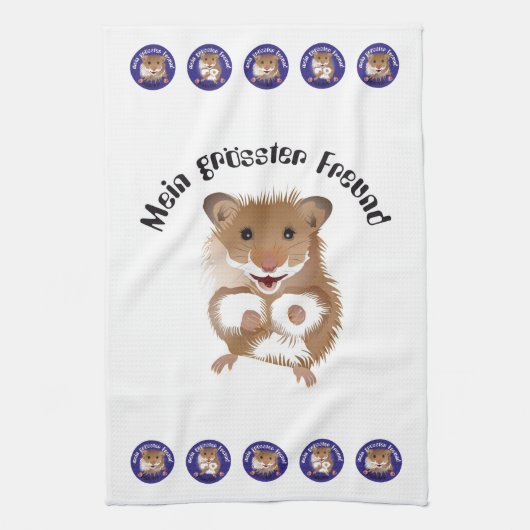 Linge De Cuisine Hamster, mon plus grand ami Lingette (Vertical)