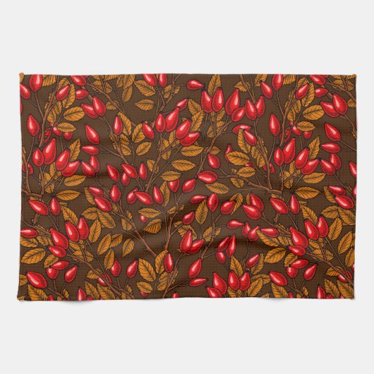 Linge De Cuisine hanches roses, brune et rouge (Horizontal)