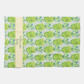 Linge De Cuisine Hand-Painted PIneapple Personalized Watercolor (Horizontal)