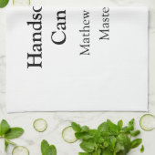 Linge De Cuisine Handsome et peut cuisiner ajouter nom maître chef (Plié)