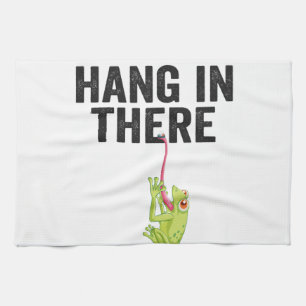 Linge De Cuisine Hang in There Funny Frog Citation Cadeau pour l'am