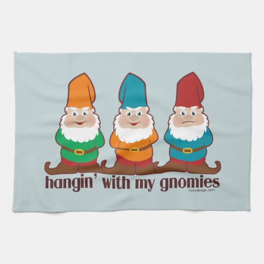 Linge De Cuisine Hangin avec mon Gnomies (Horizontal)