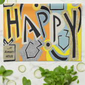 Linge De Cuisine Hanoukka Happy Glitzy Art (Plié)