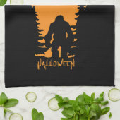 Linge De Cuisine Happy Big Foot Halloween (Plié)