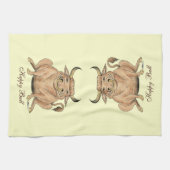 Linge De Cuisine Happy Bull (Horizontal)
