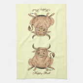 Linge De Cuisine Happy Bull (Vertical)