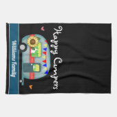 Linge De Cuisine Happy Campers Nom de famille (Horizontal)