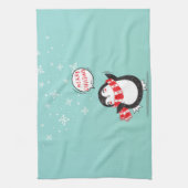 Linge De Cuisine Happy Cartoon Penguin (Vertical)