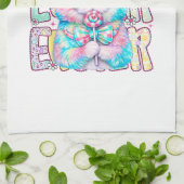 Linge De Cuisine Happy Easter Bunny Coquette Bow Preppy Easter Day  (Plié)