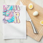 Linge De Cuisine Happy Easter Bunny Coquette Bow Preppy Easter Day  (Quart Plié)