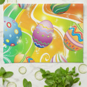 Linge De Cuisine Happy Easter Eggs Festive Pattern (Plié)