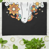 Linge De Cuisine Happy Ghost Retro Hippie Vibe (Plié)