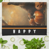 Linge De Cuisine Happy Halloween Black Cat Collection (Plié)