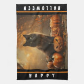 Linge De Cuisine Happy Halloween Black Cat Collection (Vertical)