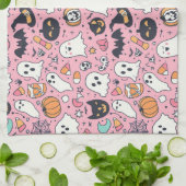 Linge De Cuisine Happy Halloween Éffrayant Cute & Festive Halloween (Plié)