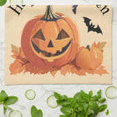 Linge De Cuisine Happy Halloween Jack-o'-lantern (Plié)