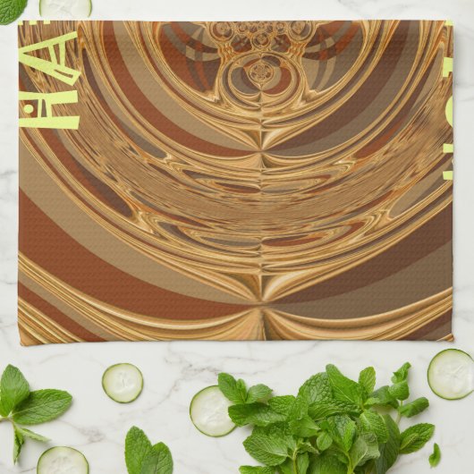 Linge De Cuisine Happy Holidays Circle Art Print/Design (Plié)