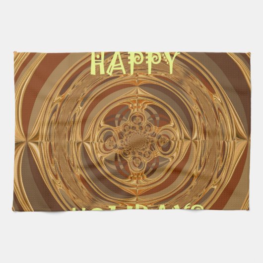 Linge De Cuisine Happy Holidays Circle Art Print/Design (Horizontal)